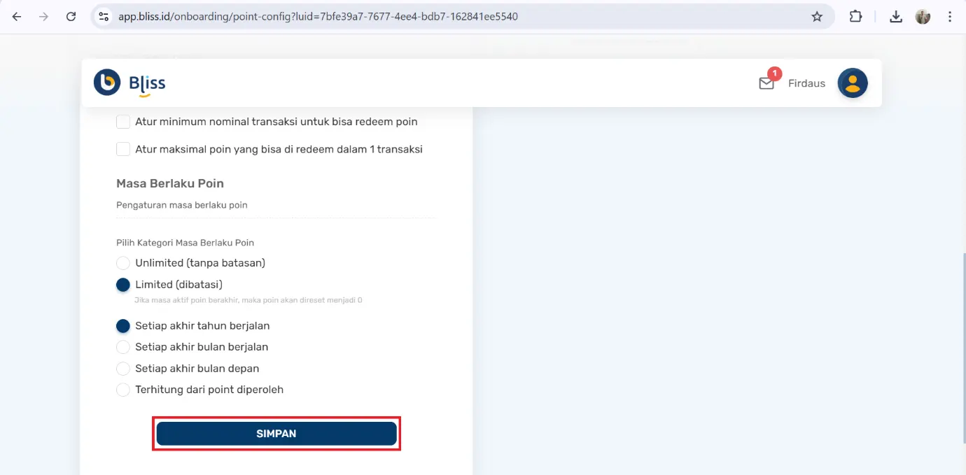 cara mengatur point brand